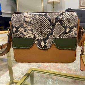 Vince Camuto Zora Crossbody Snake Print 100% genuine leather